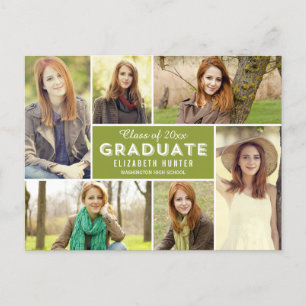 Photo Shocase EDITABLE COULEUR Graduation Carte po