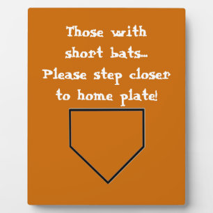 Photo Short Bats Bathroom Plaque