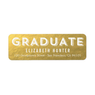 Photo Showcase GOLD Graduation Étiquette
