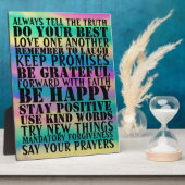 Photo signe de paroles positives Plaque (Côté)