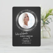 Photo Silver Frame Invitation à la fête d'annivers (Debout devant)