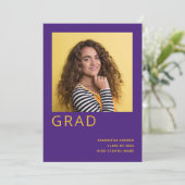 Photo simple 2022 Graduation Purple Faire-part (Debout devant)