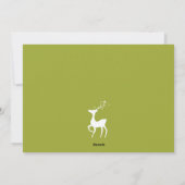 Photo simple Carte de Noël de famille couleurs mod (Dos)