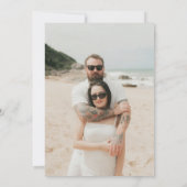 Photo simple en noir et blanc Enregistrer la carte (Dos)