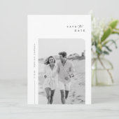 Photo simple Enregistrer la carte d'annonce de dat (Debout devant)