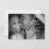 Photo simple et élégante Enregistrer la carte Date (Devant)