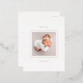 Photo simple Fille Faire-part de naissance (Recto/Verso)