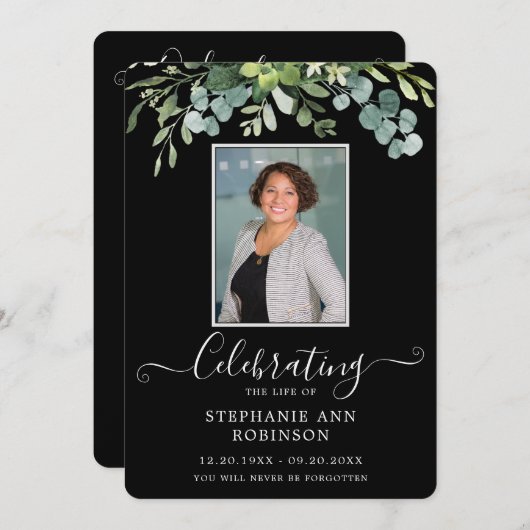 Photo Simple Ordre de service Programme noir (Devant / Derrière)