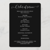 Photo Simple Ordre de service Programme noir (Dos)