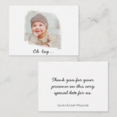 Photo simple - Présence d'anniversaire - Carte de  (Devant / Derrière)