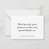 Photo simple - Présence d'anniversaire - Carte de  (Dos)