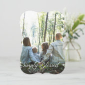 Photo simplement bienheureuse Joyeuse carte de Noë (Debout devant)