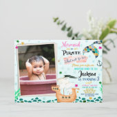Photo Sirène et Pirate invitation d'anniversaire (Debout devant)
