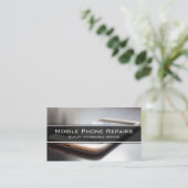 Photo Smart Phone sur le bureau - Carte de visite (Debout devant)
