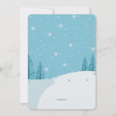 Photo Snowdrift Invitation à la fête d'anniversair (Dos)