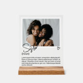 Photo soeur et Noun personnalisée Description (Recto)