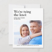 Photo sophistiquée Enregistrer la carte Date (Devant)