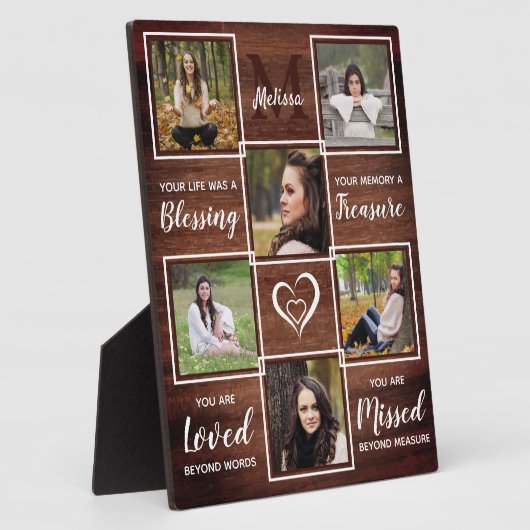 Photo Souvenir commémoratif rustique Plaque de conservat (Côté)