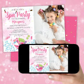 Photo Spa Anniversaire Fête Invitation