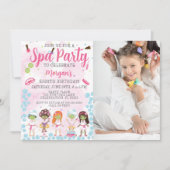 Photo Spa Anniversaire Fête Invitation (Devant)
