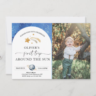 Photo spatiale Invitation d'anniversaire Premier