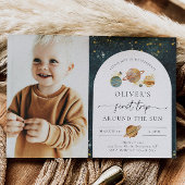 Photo spatiale Invitation d'anniversaire | Premier