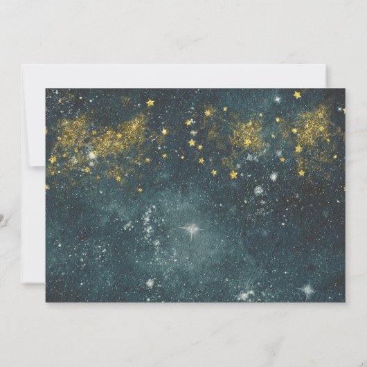 Photo spatiale Invitation d'anniversaire | Premier (Dos)