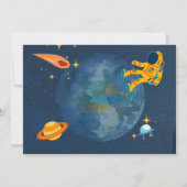 Photo spatiale - TOUT ÂGE Anniversaire Invitation (Dos)
