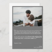 Photo spéciale Love Story Faire-part de mariage (Devant / Derrière)