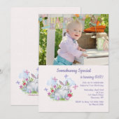 Photo spéciale Pâques Invitation Anniversaire (Devant / Derrière)