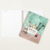 Photo spirale rose et turquoise vintage (Devant avec enveloppe)