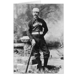 Photo sport vintage, Joueur de baseball de Boston