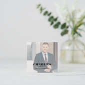 Photo Square-Visitekaartje Vierkante Visitekaartje (Staand voorkant)