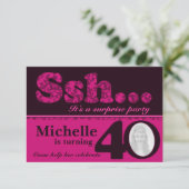 Photo ssh invitation de 40e anniversaire rose surp (Debout devant)
