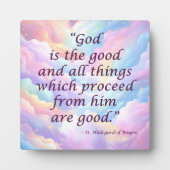 Photo St Hildegard de Bingen Cote Plaque avec Easel (Devant)