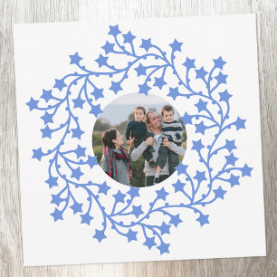 Photo Star Wreath Carte de vacances scandinave