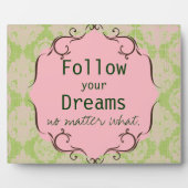 Photo Suivez votre Plaque Dreams (Devant)