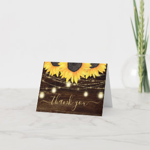 Photo Sunflowers Carte de remerciements