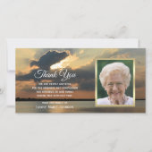 Photo Sunset Sympathy Memorial Merci (Devant)