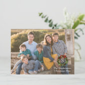 Photo superposée Monogramme Wreath Carte photo de  (Debout devant)