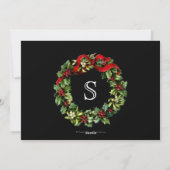 Photo superposée Monogramme Wreath Carte photo de  (Dos)