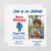 Photo sur Invitation de la fête des garçons de qua (Devant / Derrière)