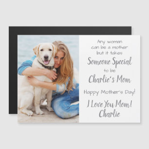 Photo sur mesure de Dog Mom Custom Pet Photo Carte