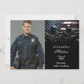 Photo SWAT Team American Flag Graduation Aankondiging (Voorkant)