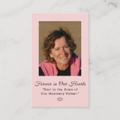 Photo Sympathy Funeral Cartes (Devant)