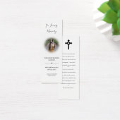 Photo Sympathy Funeral Memorial Poem Signet Card (Bureau)