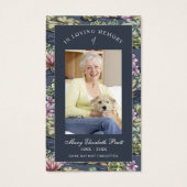 Photo Sympathy Funeral Memorial Prayer Cartes (Devant)
