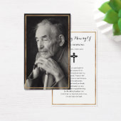 Photo Sympathy Funeral Memorial Prayer Cartes (Bureau)