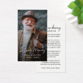 Photo Sympathy Funeral Memorial Prayer Cartes (Bureau)