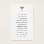 Photo Sympathy Funeral Memorial Prayer Cartes (Dos)
